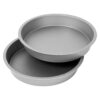 G & S Metal Products Company OvenStuff Nonstick Round Cake Baking Pan 2 Piece Set, 9", Gray 17 81Y4FTEhC6L