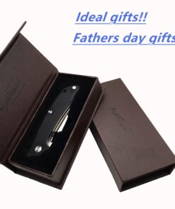 Alternative view of ALBATROSS FK005 EDC Pocket Folding Knife With Liner Lock,D2 Tool Steel Blade, G10 Handle-4 Inch Closed,Gifts/Collections