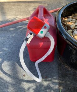 TERA PUMP Gas Can Pump w/Non-Spill Auto-Stop Nozzle - 4x AA Battery Powered Fuel Transfer Pump w/Flexible Intake Hose (2.4 Gal/Min) Never Lift Heavy Gas Cans Again 25 81Y5pUjB eL