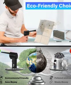 Compressed Air Duster, 8000mAh Electric Air Duster, Portable Air Blower,Cordless Air Duster, Brushless Motor, Replaces Compressed Air Cans for Computer Keyboard Electronics Cleaning 37 81Y5yISBzDL