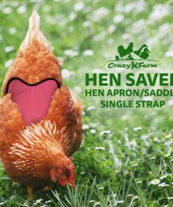 Alternative view of Hen Saver Hen Apron/Saddle, Single Strap, Large, Awareness Pink