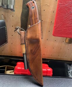 Elk Ridge ER-555 Series Fixed Blade Knife with Survival Kit, 10.5-Inch Overall Brown Pakkawood 24 81Y6PJ6Wv5L