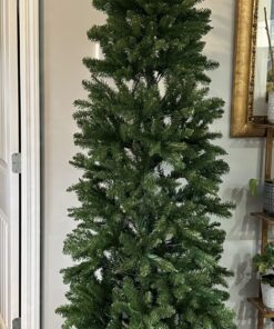 National Tree Company Artificial Slim Christmas Tree, Green, Kingswood Fir, Includes Stand, 7.5 Feet Kingswood Fir Slim-7.5 ft 47 81Y73sbTaL