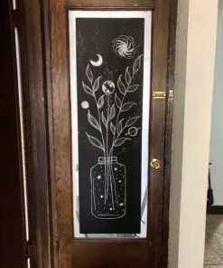 Kassa X-Large Chalkboard Wallpaper - Clear | 1.4ft x 6.5ft Adhesive Paper Roll | Includes 3 Markers & Eraser Cloth | Peel & Stick on a Wall, Table & Desk | Ideal for Use at Home, School, Office & More Black 54 81Y7onUw9iL