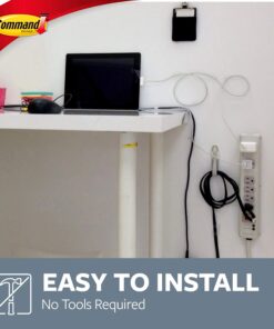 Command 17304 Organizer, 2 (17304-ES) Medium Cord Bundler, White, 2 Count 23 81Y7s30n79L