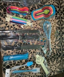 390PCS Cake Decorating Supplies Kit, Baking Tools Set for Cakes – 3 Packs Springform Cake Pans Cake Rotating Turntable 48 Numbered Piping Icing Tips 4 Russian Nozzles 9 Fondant Tools for Beginners 26 81YBqUCQdUL