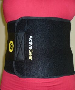 ActiveGear Waist Trimmer Belt Slim Body Sweat Wrap for Stomach and Back Lumbar Support Yellow Large 33 81YBrrpCN6L