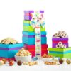 Broadway Basketeers Gourmet Chocolate Food Gift Basket Tower for Birthdays – Curated Snack Box, Sweet and Savory Treats for Parties, Best Wishes, Birthday Presents for Women, Men, Mom, Dad, Her 24 81YDHeewCQL