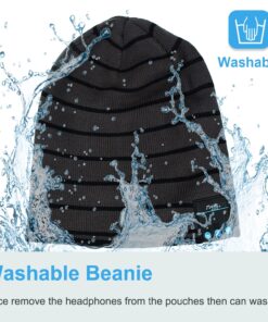 Rotibox Bluetooth Beanie Hat Wireless Headphone for Outdoor Sports Xmas Gifts One Size A1-bb006-gray 17 81YFBAd7jjL