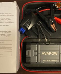 AVAPOW Car Jump Starter, 4000A Peak Battery Jump Starter (for All Gas or Up to 10L Diesel), Portable Battery Booster Power Pack, 12V Auto Jump Box with LED Light, USB Quick Charge 3.0 54 81YFce1ODEL