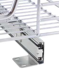 Home Decorators Collection Extra deep Sliding Organizer, 6" Hx20 Wx21 D, Chrome Single Tier 6"Hx20"Wx21"D 22 81YG4R5u1ZL