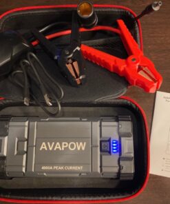 AVAPOW Car Jump Starter, 4000A Peak Battery Jump Starter (for All Gas or Up to 10L Diesel), Portable Battery Booster Power Pack, 12V Auto Jump Box with LED Light, USB Quick Charge 3.0 55 81YGH5lXv L