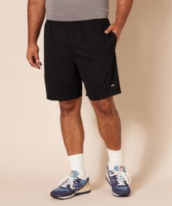 Amazon Essentials Men's Performance Tech Loose-Fit Shorts (Available in Big & Tall), Multipacks Large Black 19 81YJG9eM9L