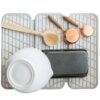 Dorai Home Dish Pad – Collapsible Kitchen Dish Drying Mat – Wrapped in Silicone Webbing to Protect Dishes – Dries Instantly – Modern and Stylish – Minimal Design to Match Any Countertop – Sandstone 11 81YJwa2jGFL