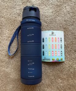 ZOUNICH Premium Sports Water Bottle 32 oz/1 Liter, 24 oz, 16 oz, 14 oz, BPA Free Tritan for Bike, Running, Gym, Fitness, Cycling 32oz/1000ml Dark Blue 22 81YKaYVIUL