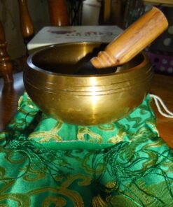 Tibetan Singing Bowl Set By YAK THERAPY- Hand Crafted Meditation, Chakra Healing Peace and Mindfulness Bowl with Mallet, Silk Cushion & Bag, 4.5 inch Bowl Made in Nepal includes Gift Ebook by Email 41 81YLrHgtVxL