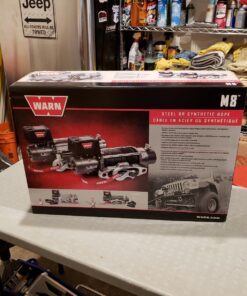 WARN 87800 M8000-S Series Electric 12V Winch with Synthetic Rope: 3/8" Diameter x 100' Length, 4 Ton (8,000 lb) Pulling Capacity 25 81YM9ylkatL