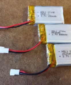 Holy Stone Upgraded 3.7V 650mAh 25C Lipo Battery for X5C X5 M68 M68R (3PCS),obtain extra flight time:27mins 13 81YMaQrG3uL
