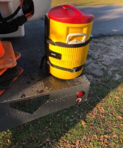 Buyers Products Steel Water Beverage Cooler Truck, Cart, UTV, Mower or Landscape Trailer Mount Rack Holder, LT25, 25 Gallon, Black 26 81YNMCEdgL