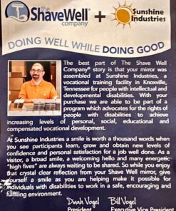 The Shave Well Company Deluxe Anti-Fog Shaving Mirror | Fogless Bathroom Shower Mirror with Handheld Option for Men and Women | Hanging Shower Mirror Includes Long-Lasting Removable Adhesive Hook 37 81YNnl4o3bL