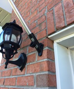 Evergreen Flag Bracket Two-Position 45 and 90 Degree | Cast Iron | Black | Hardware Incl | Outdoor Home and Garden Décor | Residential or Commercial | Wood Metal Plastic Pole - Not Included | 36 81YOAytYJkL