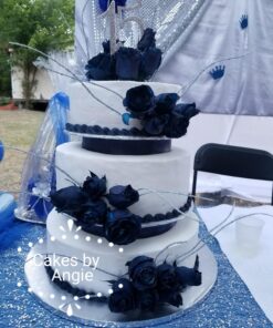 Ella Celebration 15 Cake Topper 15th Birthday Anniversary Quinceañera Party Supplies Rhinestone Number Decoration (Silver) Silver 32 81YONtLsaDL