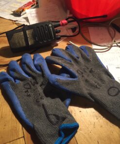 G & F Products - 3100L-DZ-Parent 12 Pairs Large Rubber Latex Double Coated Work Gloves for Construction, gardening gloves, heavy duty Cotton Blend Blue Large (Pack of 12) General Purpose 45 81YOt9zkH2L 1