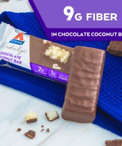 Atkins Endulge Chocolate Coconut Bar, Dessert Favorite, High in Fiber, 1g Sugar, 10 Count 10 Count (Pack of 1) 24 81YPXsBSyaL