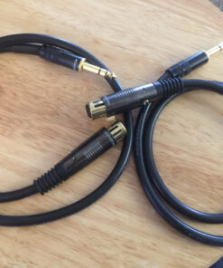 Monoprice XLR Male to 1/4-Inch TRS Male Cable - Gold Plated, High Fidelity and Eliminate Noise in the Recording Studio and On Stage, 16AWG, 6 Feet, Black 6Ft 28 81YQFaPvu7L