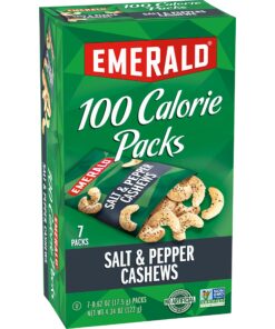 Emerald Nuts, Salt & Pepper Cashews, 100 Calorie Packs, 7 Ct, 4.34 Oz 16 81YQnf1i DL