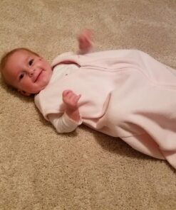 HALO Sleepsack Micro-Fleece Wearable Blanket, TOG 1.0, Soft Pink, Medium Medium (Pack of 1) 19 81YTDMXvnLL