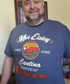 STAR WARS Mos Eisley Cantina Tatooine Men's Adult Graphic Tee T-Shirt XX-Large Navy Heather 10 81YTHE GnPL