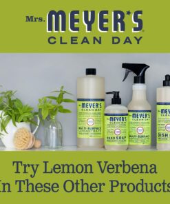 Mrs. Meyer's Clean Day Liquid Hand Soap Refill, Cruelty Free and Biodegradable Formula, Lemon Verbena Scent, 33 oz 27 81YUjr42MfL 1