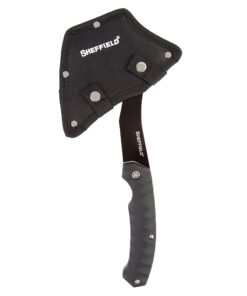 Sheffield 12153 Standoff Tactical Tomahawk with Sheath, Survival Hatchet Lightweight, Hatchet Camping Survival, Hand Hatchets, Axe Throwing Hatchet 12 81YXCTaTlTL
