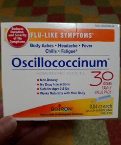 Boiron Oscillococcinum for Relief from Flu-Like Symptoms of Body Aches, Headache, Fever, Chills, and Fatigue - 30 Count 30 Count (Pack of 1) 45 81YXz8D4MXL