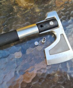 SOG Camp Axe- Compact Camping and Survival Hatchet/Hammer Tool with Sheath and 3.1 Inch Bushcraft Axe Edge (CH1001-CP) 32 81YYFUFKfML