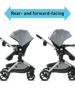 Graco Modes Nest Travel System, Includes Baby Stroller with Height Adjustable Reversible Seat, Pram Mode, Lightweight Aluminum Frame and SnugRide 35 Lite Elite Infant Car Seat, Sullivan Modes Nest w/ Height-Adjustable Seat 30 81YZoMk33L