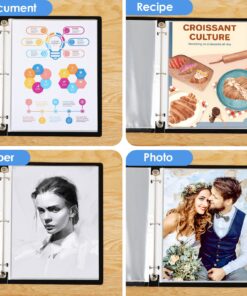 KTRIO Sheet Protectors 8.5 x 11 inch Clear Page Protectors for 3 Ring Binder, Plastic Sleeves for Binders, Top Loading Paper Protector Letter Size, 50 Pack 24 81YaQSlYUCL