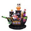 BZB Goods 7 Foot Halloween Inflatable Skeletons Ghosts on Pirate Ship Lights Decor Outdoor Indoor Holiday Decorations, Blow up Lighted Yard Decor, Lawn Inflatables Home Family Outside 16 81YdffxbFgL