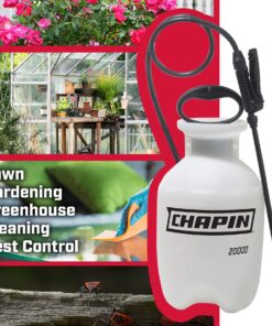 Chapin 20000 Made in USA 1 -Gallon Lawn and Garden Pump Pressured Sprayer, for Spraying Plants, Garden Watering, Weeds and Pests, Polypropylene, Translucent White 1 Gallon Sprayer 19 81YeO8GOnNL