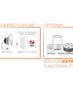 OSRAM 73742 SYLVANIA SMART+ ZigBee Adjustable White RT 5/6 Recessed Lighting Kit, Works with SmartThings and Amazon Echo Plus, Hub Needed for Amazon Alexa and Google Assistant RT Tunable White 11 81YeWzkoCgL