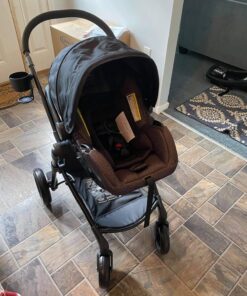 Evenflo Pivot Modular Travel System with LiteMax Infant Car Seat with Anti-Rebound Bar (Casual Gray) Casual Grey Stroller 39 81YfkFl5kiL