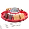 Sterno Table Top Smores Maker Kit with Easy Clean Serving Tray, Designed for Safe, Cord Free Indoor or Outdoor Fun, or Ideal for Kids, Parties, Fun Housewarming Gifts and More Red 8 81YfqJpyfL
