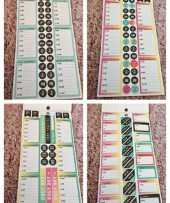 me & my BIG ideas Sticker Value Pack - The Happy Planner Scrapbooking Supplies - Productivity Theme - Multi-Color & Gold Foil - Great for Projects, Scrapbooks & Albums - 30 Sheets, 985 Stickers Total 73 81YgnS47ddL