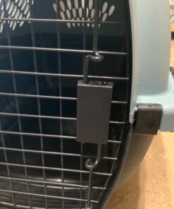 Petmate Pet Porter Fashion Dog Kennel 24", Pale Aqua & Black, for Pets 15-20lbs 24.1"L x 16.7"W x 14.5"H Pale Blue 35 81Yi7733AnL