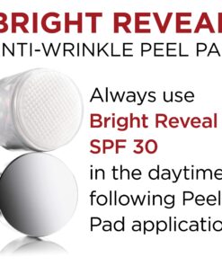 L'Oréal Paris Revitalift Bright Reveal Anti-Aging Exfoliating Peel Pads with Glycolic Acid, Reduce Wrinkles & Brighten Skin, 30 Count (Pack of 1) 30 81YiTuVr1gL