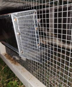 Pet Lodge® Small Animal Feeder with Lid and Sifter Bottom | Outdoor Gravity Feeder for Rabbits, Ferrets and Other Small Animals | Heavy Duty and Durable 10 81Yj6e qadL