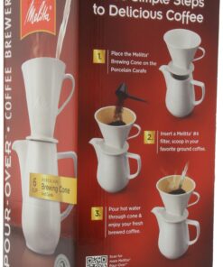 Melitta Gourmet Coffeemaker, Pack of 1, 36 ounces, Porcelain Carafe 13 81YjR7ihtkL