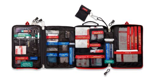 Survival Workplace/Home First Aid Kit USA - with a MOLLE System for Emergency Care at Home/Workplace