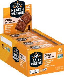 Alternative view of Health Warrior Chia Bars, Chocolate Peanut Butter, 88 Oz Bars, 15 Count Package 15 Count (Pack of 1)